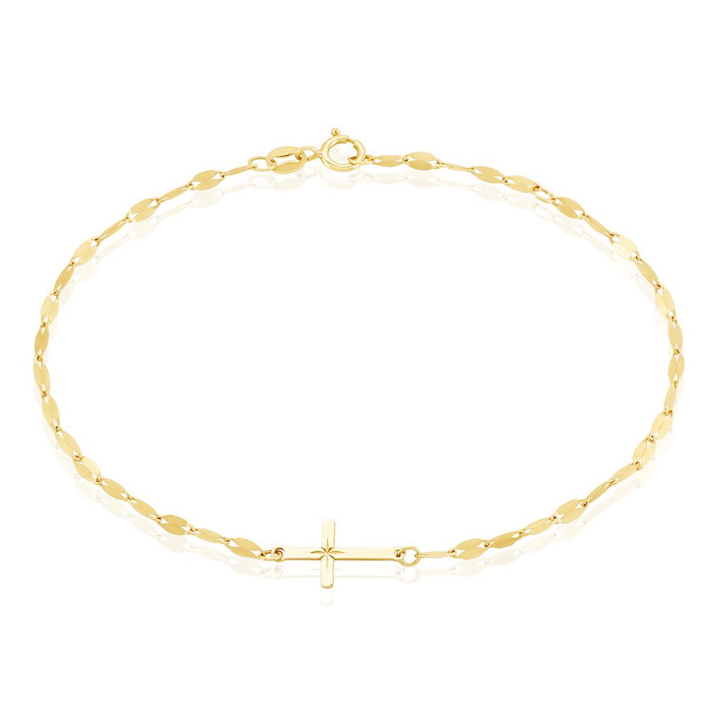 Bracelet Chrysanthos Or Jaune - Pendentifs Baptême Famille | Histoire d’Or
