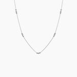 Collier Eniola Argent Blanc - Bijoux sans pierre Femme | Histoire d&rsquo;Or