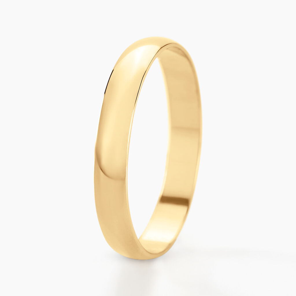 Alliance Meredithe Demi Jonc Classique Or Jaune - Alliances Famille | Histoire d’Or