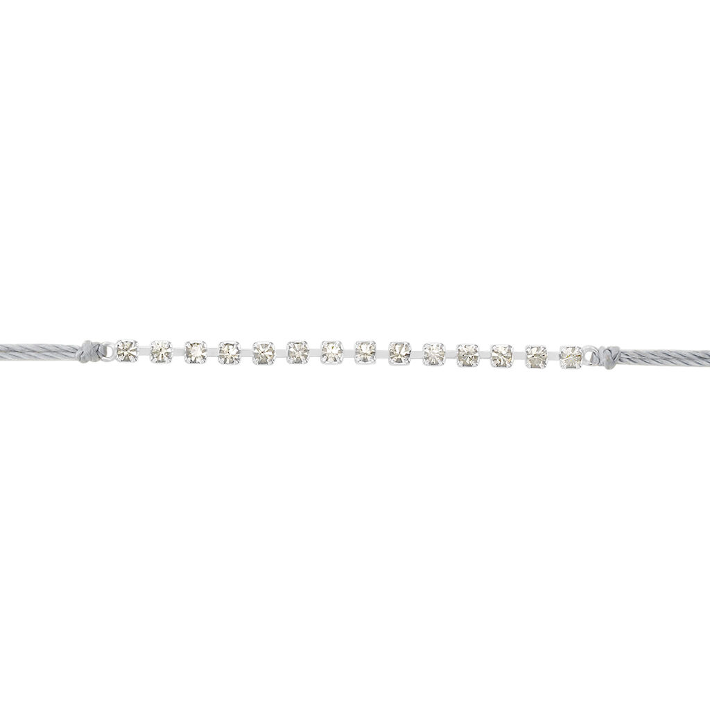 Bracelet Kelynaae Argent Blanc Oxyde De Zirconium - Bracelets cordon Femme | Histoire d&rsquo;Or