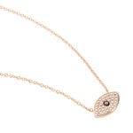 Collier Eldia Argent Rose Oxyde De Zirconium Diamant - Colliers fantaisie Femme | Histoire d&rsquo;Or