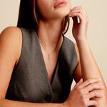 Pendentif Chastity Or Jaune Oxyde De Zirconium - Pendentifs Communion Femme | Histoire d&rsquo;Or