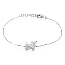 Bracelet Adalbert Argent Blanc Oxyde De Zirconium - Bracelets fantaisie Femme | Histoire d’Or