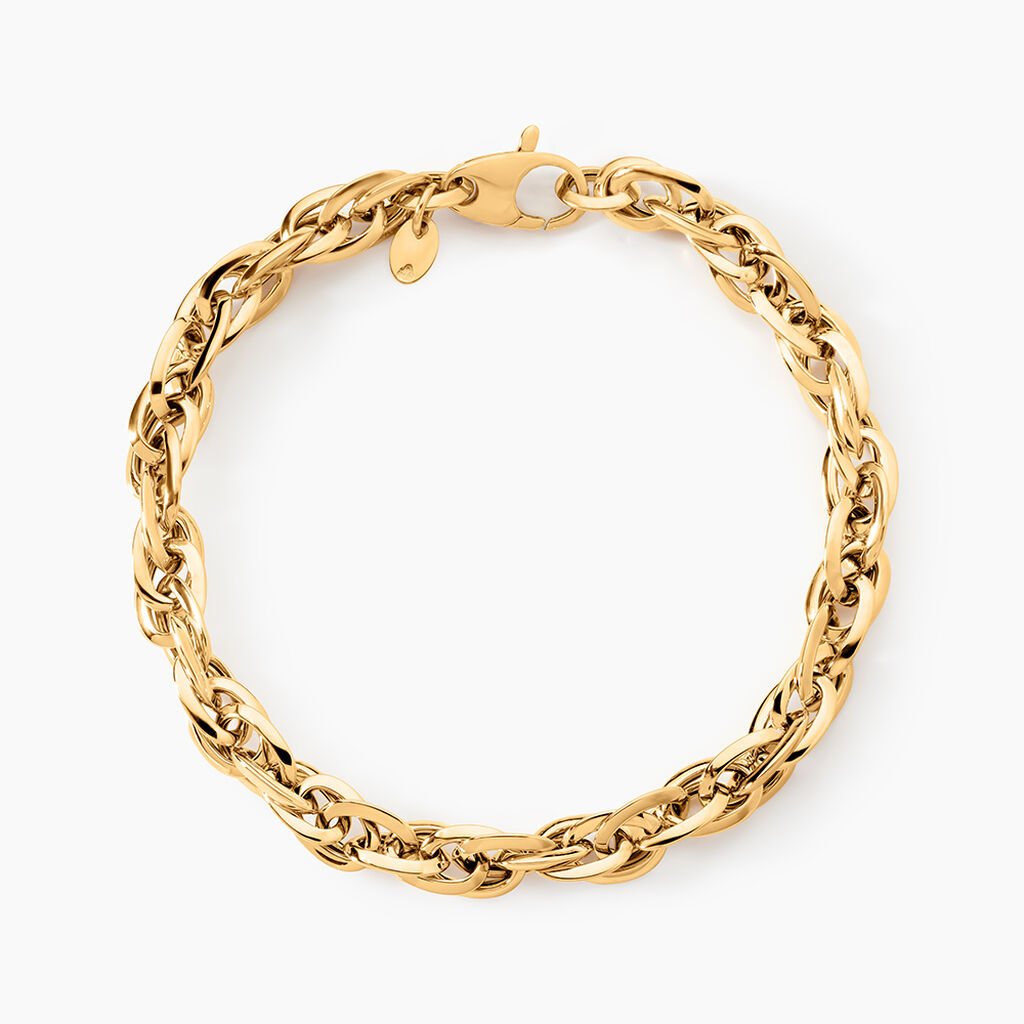 Bracelet Izar Torsadee Or Jaune - Bracelets cha&icirc;ne Femme | Histoire d&rsquo;Or