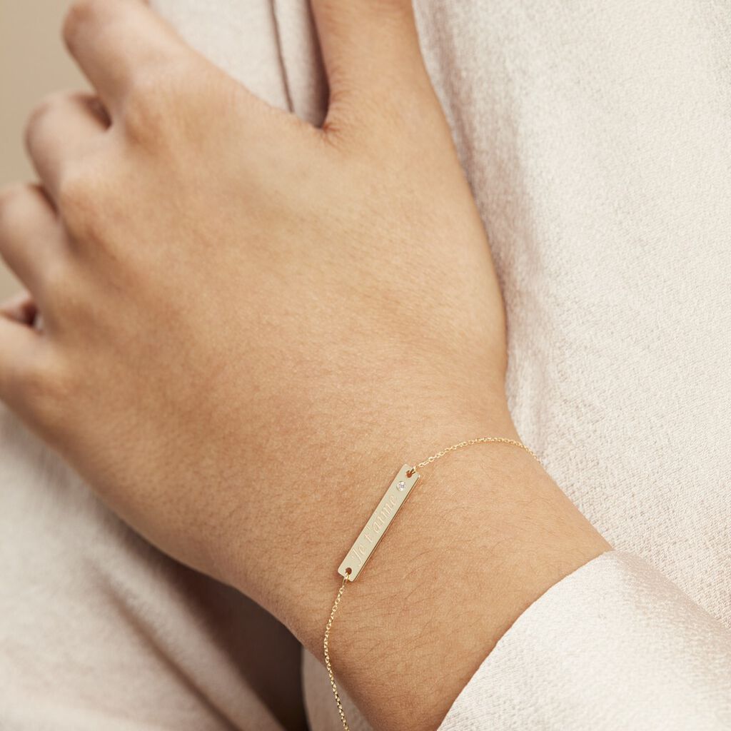 Bracelet Or Jaune Xaverianne Oxyde - Bracelets Femme | Histoire d’Or