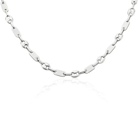 Collier Kobe Acier Blanc - Colliers fantaisie Homme | Histoire d’Or