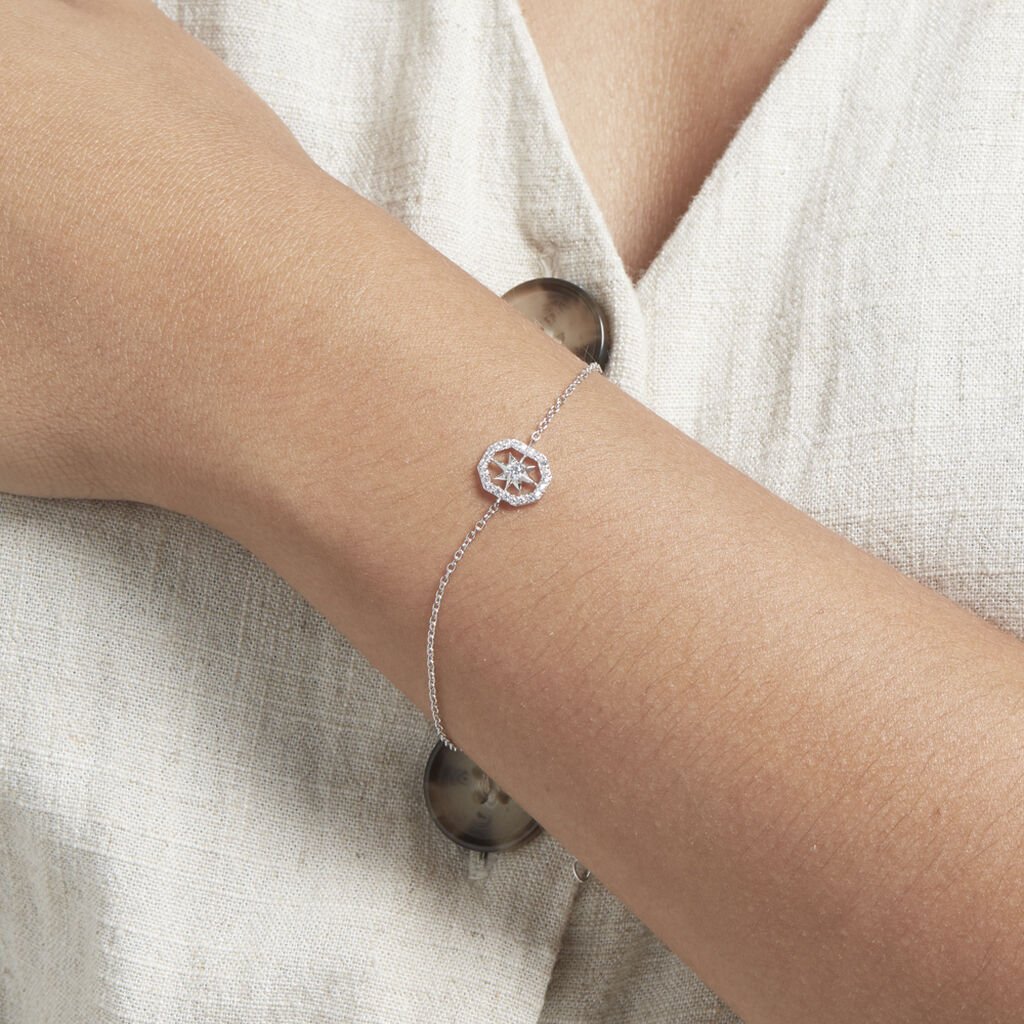 Bracelet Ray Argent Oxyde De Zirconium - Bracelets Femme | Histoire d’Or