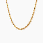 Collier Cordelia Maille Corde Or Jaune - Chaines Femme | Histoire d&rsquo;Or