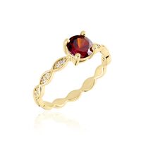 Bague Kurt Plaqué Or Jaune Oxyde De Zirconium