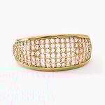 Bague Edenne Plaqu&eacute; Or Jaune Oxyde De Zirconium - Bagues avec pierre Femme | Histoire d&rsquo;Or