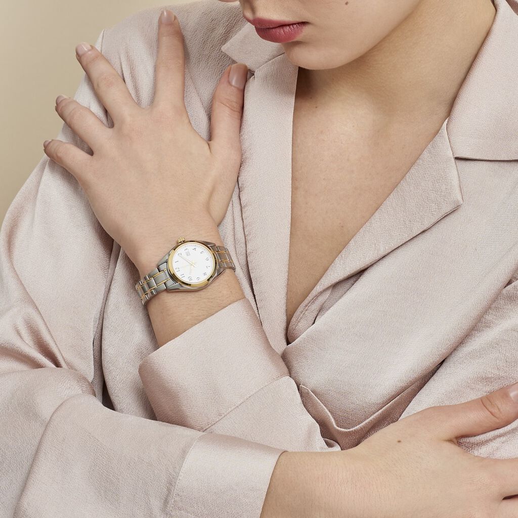 Montre Seiko Classique Blanc - Montres Femme | Histoire d’Or