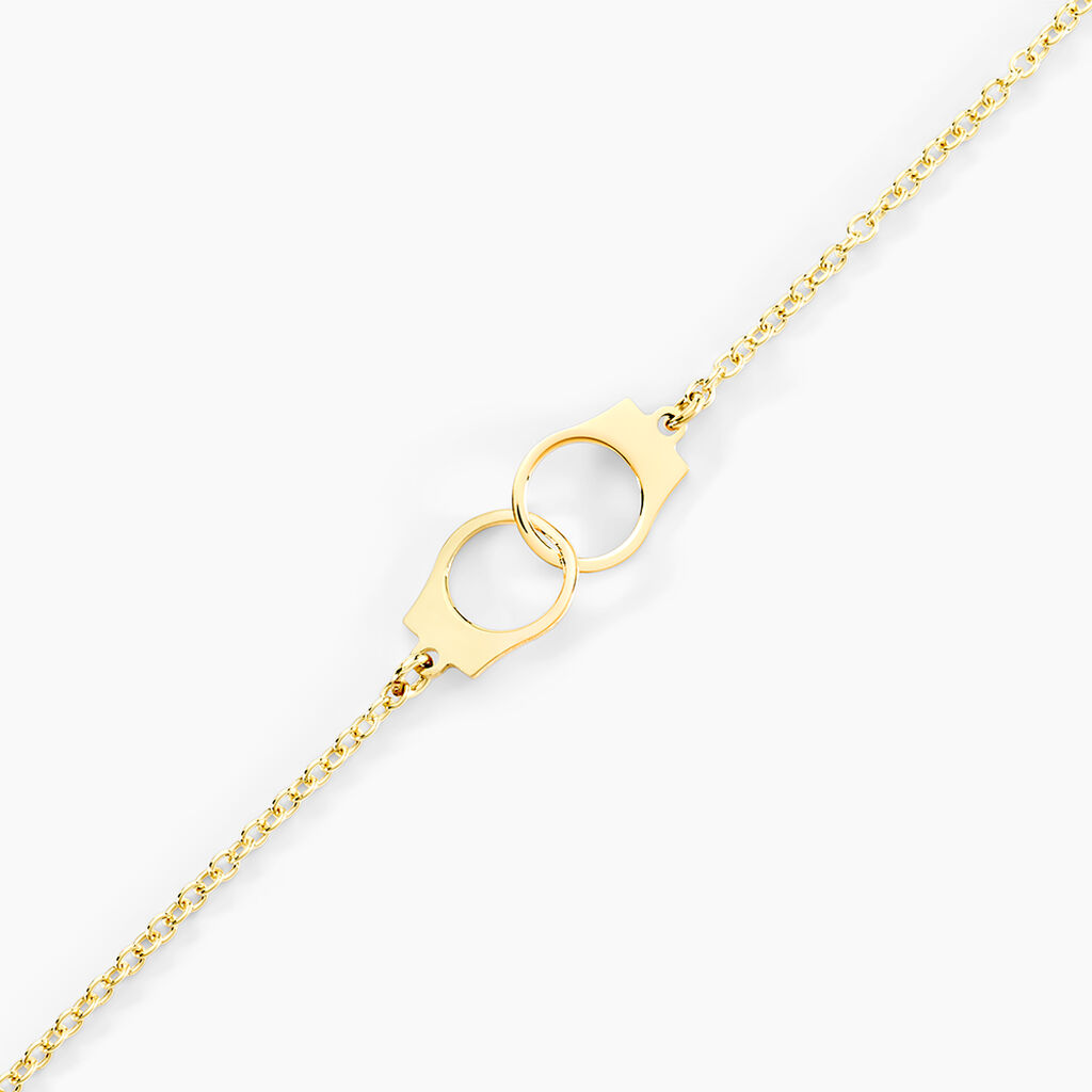 Bracelet Kim Argent Dor&eacute; - Bijoux sans pierre Femme | Histoire d&rsquo;Or