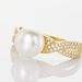 Bague Maria-theresa Or Jaune Perle De Culture Et Oxyde De Zirconium - Bagues avec pierre Femme | Histoire d’Or