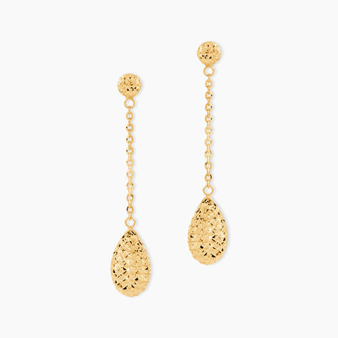 Boucles D'Oreilles Pendantes Heaven Or Jaune - Boucles d'oreilles pendantes Femme | Histoire d&rsquo;Or