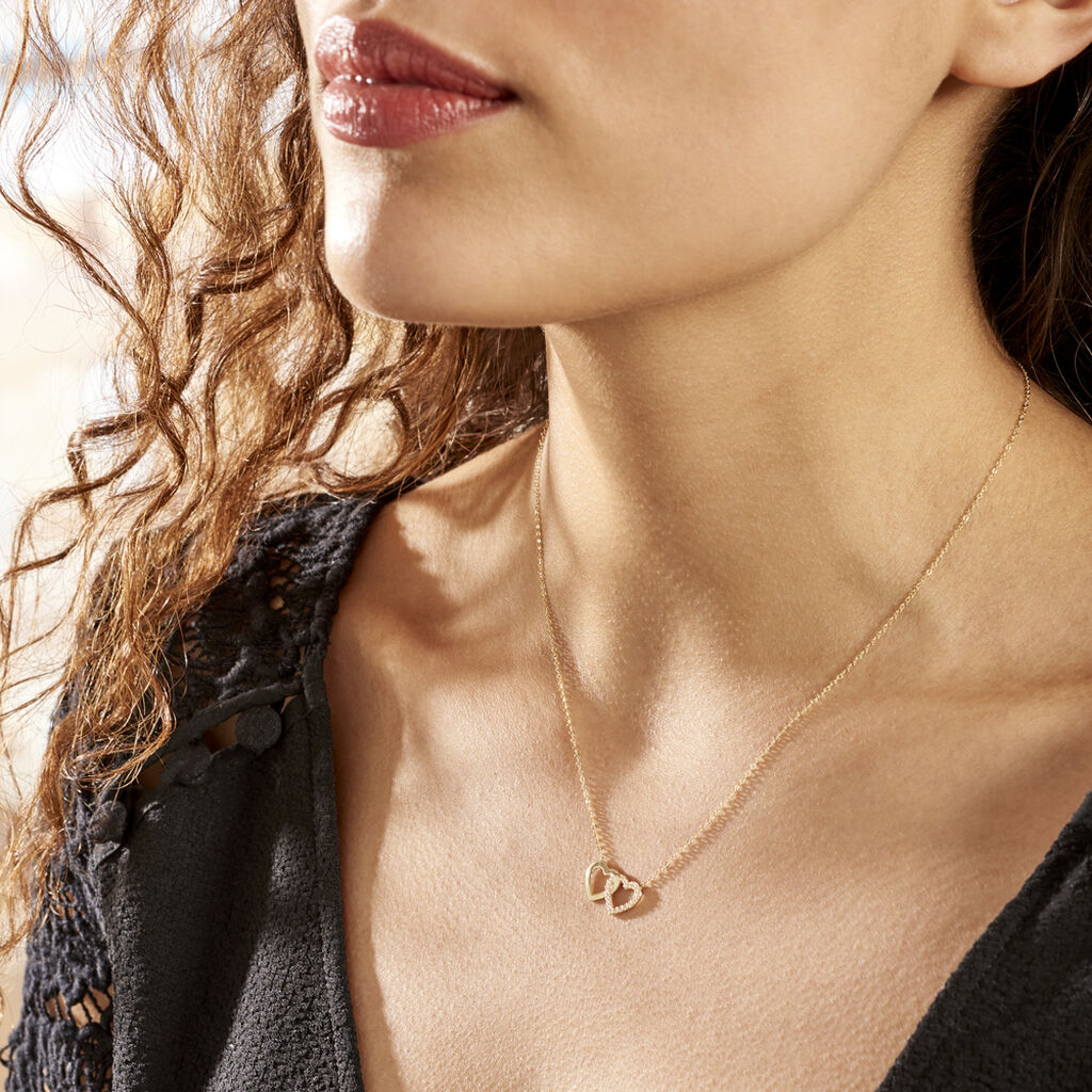 Collier Bassam Or Jaune Oxydes De Zirconium - Colliers Femme | Histoire d’Or