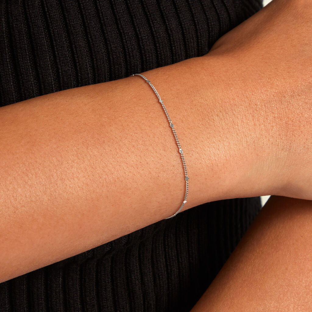 Bracelet Maden Argent Blanc - Bijoux sans pierre Femme | Histoire d&rsquo;Or