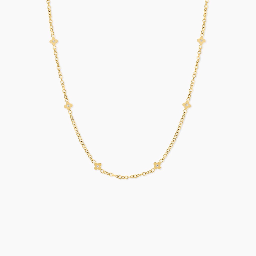 Collier Alma Acier Jaune Cristal - Colliers fantaisie Femme | Histoire d&rsquo;Or