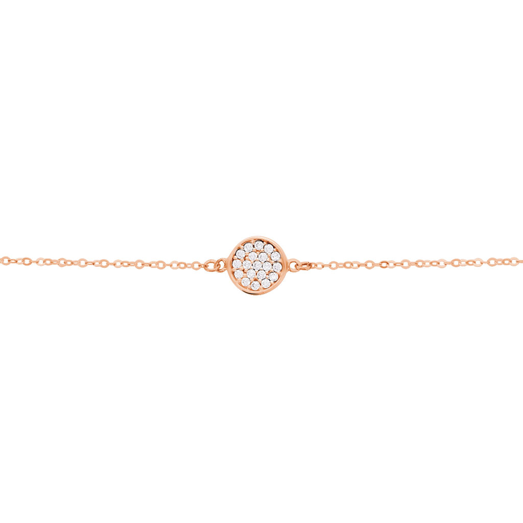 Bracelet Helinie Or Rose Oxyde De Zirconium - Bracelets Femme | Histoire d’Or