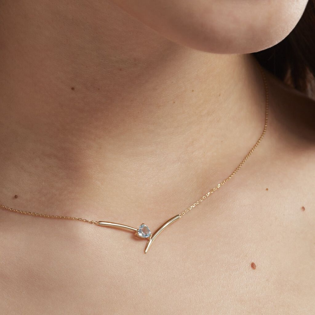 Collier Renaldine Or Jaune Topaze - Colliers Femme | Histoire d’Or