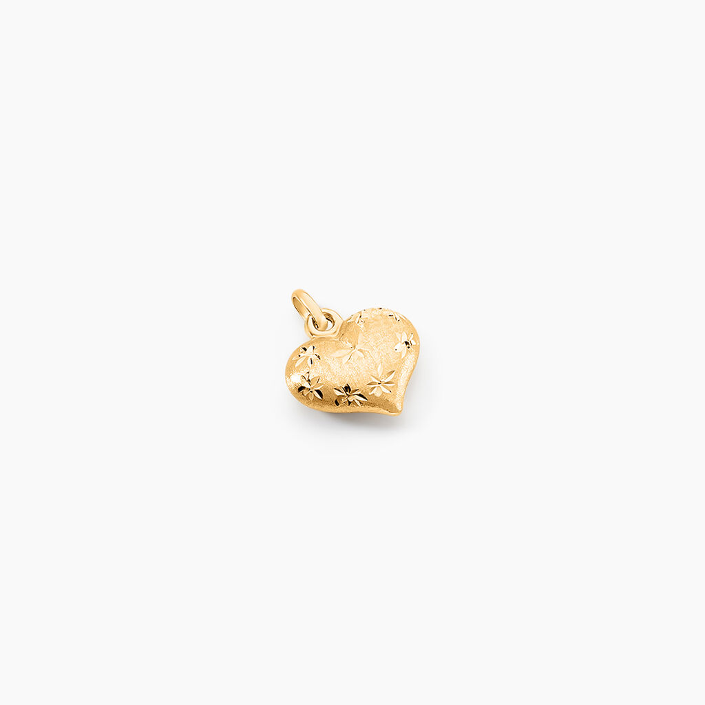 Pendentif Eudocie Coeur Mat Et Brillant Or Jaune - Pendentifs Femme | Histoire d’Or