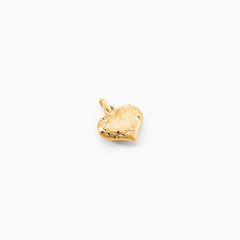 Pendentif Eudocie Coeur Mat Et Brillant Or Jaune - Pendentifs Femme | Histoire d’Or