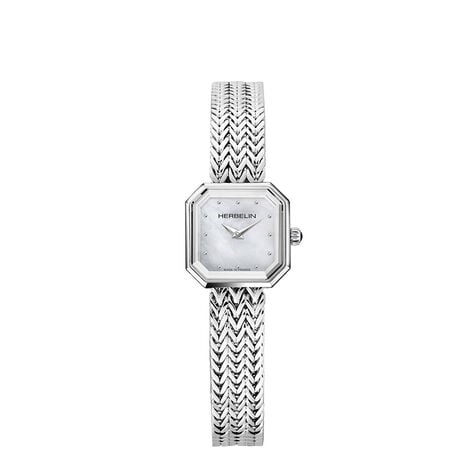 Montre Herbelin Octogone Nacre Blanche - Montres Femme | Histoire d&rsquo;Or