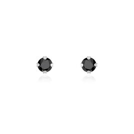 Boucles D'oreilles Puces Daria Or Blanc Oxyde De Zirconium - Clous d'oreilles Femme | Histoire d’Or