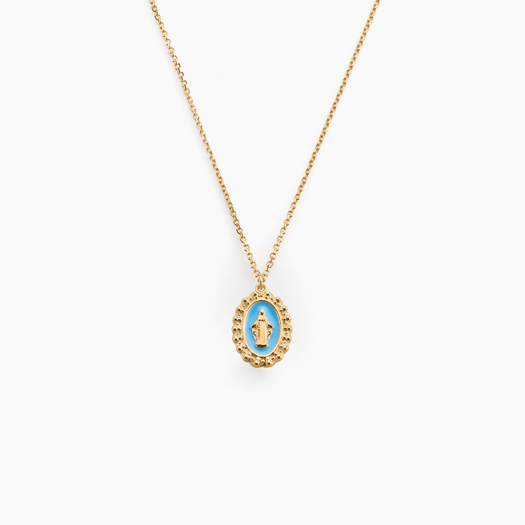 Collier Lueur Coloree Or Jaune - Pendentifs Baptême Famille | Histoire d’Or