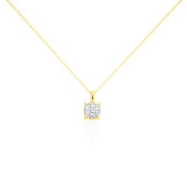 Collier Charlene Or Jaune Diamant Synthetique - Bijoux Femme | Histoire d’Or