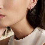 Bijou D'oreille Unitaire Plaqu&eacute; Or Hesmee Oxyde De Zirconium - Boucles d'oreilles fantaisie Femme | Histoire d&rsquo;Or