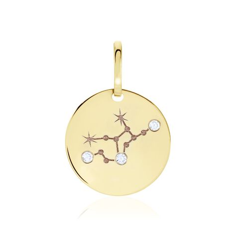 Pendentif Or Jaune Astraea Oxyde De Zirconium - Pendentifs Zodiaque Femme | Histoire d’Or