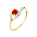 Bague Sagesse Or Jaune Rubis Et Diamant - Bagues solitaires Femme | Histoire d’Or