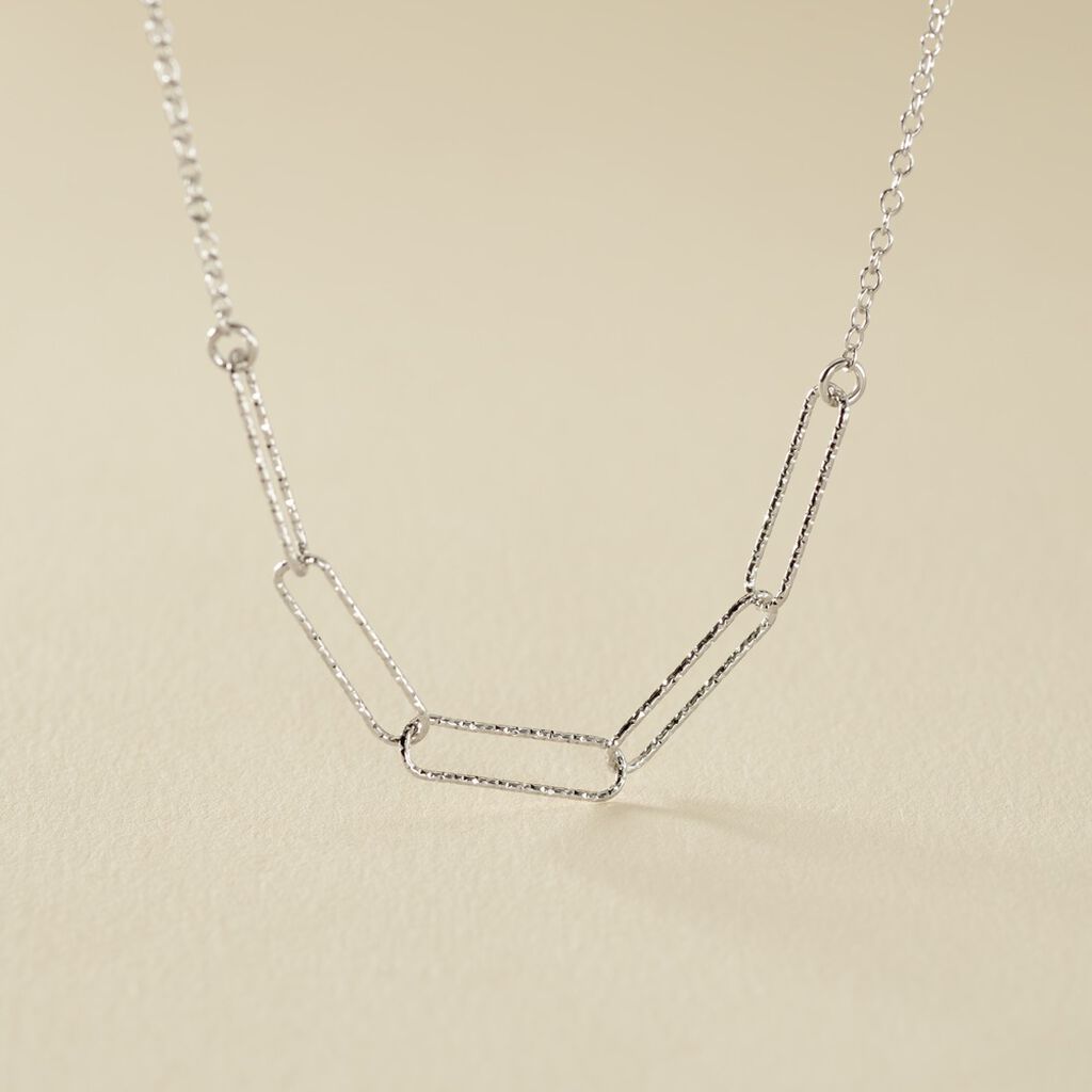 Collier Chiarina Argent Blanc - Colliers fantaisie Femme | Histoire d’Or