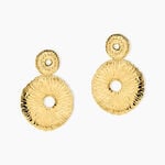 Boucles D'Oreilles Pendantes Savina Acier Jaune - Boucles d'oreilles fantaisie Femme | Histoire d&rsquo;Or