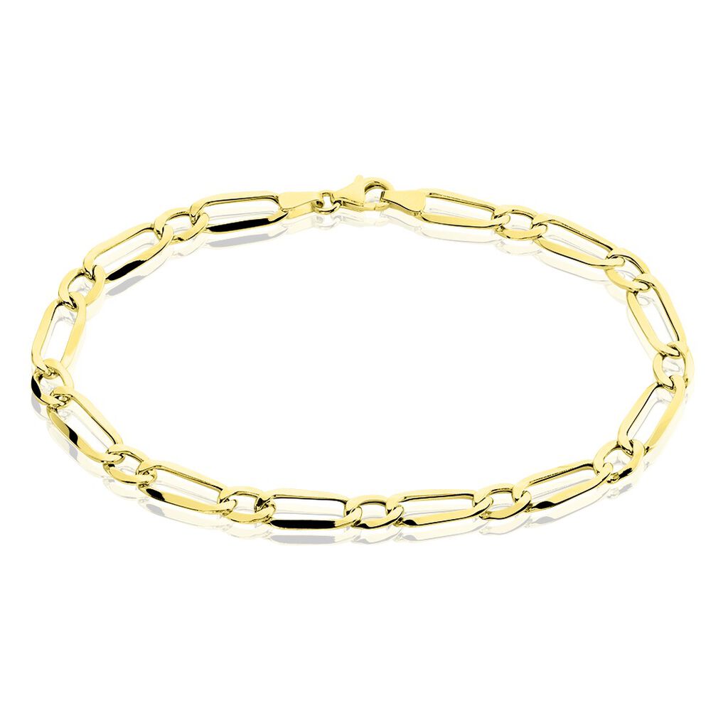 Bracelet Ophelio Maille Alternee 1/1 Or Jaune - Bracelets chaîne Homme | Histoire d’Or