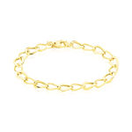 Bracelet Joice Maille Altern&eacute;e Et Godronne Or Jaune - Bracelets cha&icirc;ne Femme | Histoire d&rsquo;Or