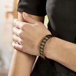 Bracelet Jonc Imagine Gwladys Acier Jaune - Bracelets joncs Femme | Histoire d&rsquo;Or