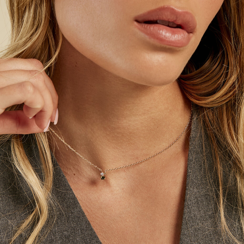 Collier Sharleen Plaqué Or Jaune Oxyde De Zirconium - Colliers Femme | Histoire d’Or