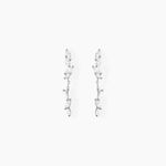 Boucles D'oreilles Pendantes Eclat D'Aurore Argent Blanc Oxydes - Boucles d'oreilles fantaisie Femme | Histoire d&rsquo;Or