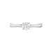 Bague Solitaire Fiona Or Blanc Diamant Synthetique - Bagues solitaires Femme | Histoire d’Or