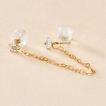 Bijou D'oreille Unitaire Candia Or Jaune Oxyde De Zirconium - Piercings d'oreilles Femme | Histoire d&rsquo;Or