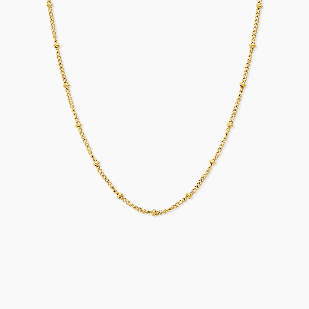 Collier Dova Acier Jaune - Bijoux sans pierre Femme | Histoire d&rsquo;Or