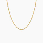 Collier Dova Acier Jaune - Bijoux sans pierre Femme | Histoire d&rsquo;Or