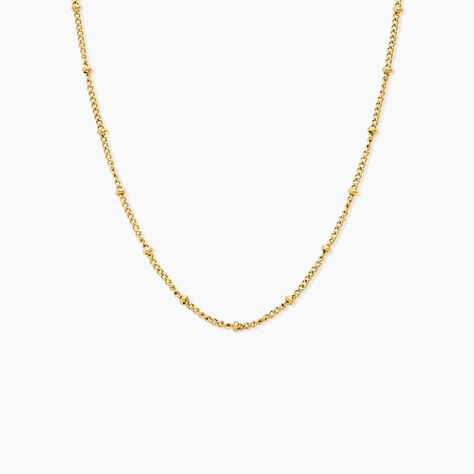 Collier Dova Acier Jaune - Bijoux sans pierre Femme | Histoire d&rsquo;Or