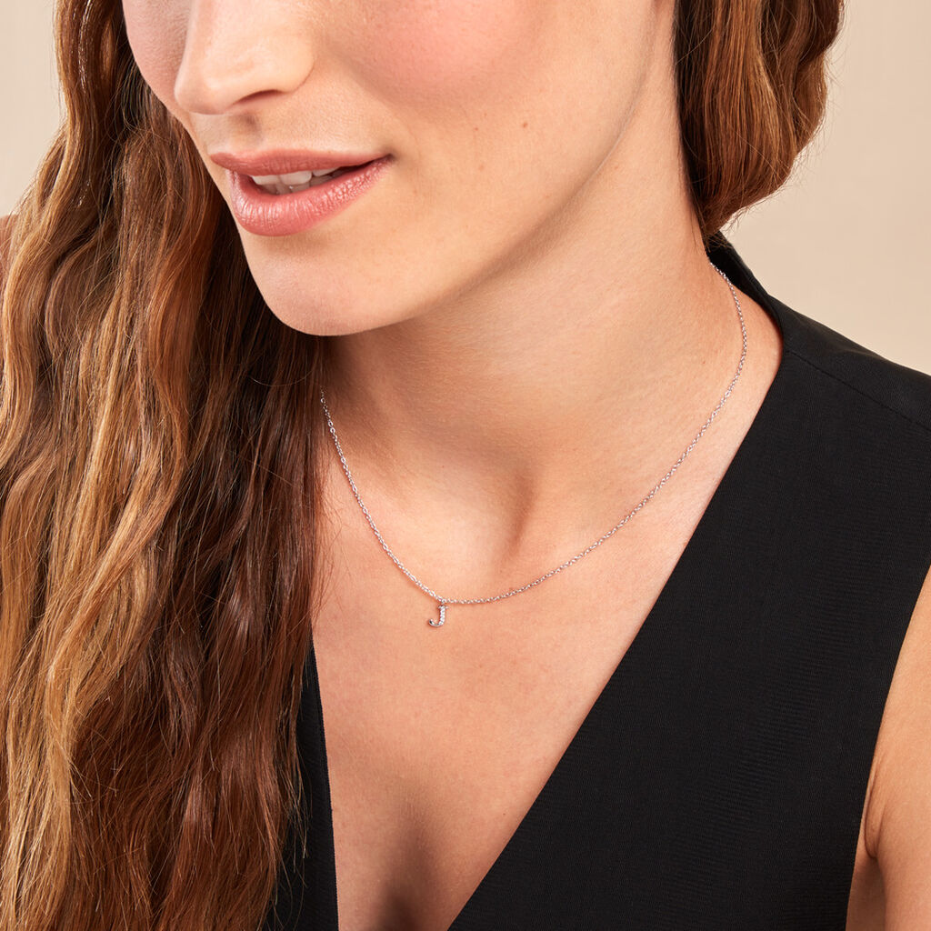 Collier Neruda Argent Blanc Oxyde De Zirconium - Colliers fantaisie Femme | Histoire d’Or