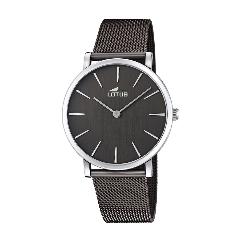 Montre Lotus Minimalist Noir - Montres Famille | Histoire d&rsquo;Or