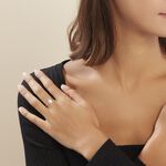 Bague Or Blanc Mysie Diamants Synth&eacute;tiques - Bagues solitaires Femme | Histoire d&rsquo;Or