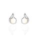 Boucles D'oreilles Puces Mellie Argent Blanc Perle De Culture - Boucles d'oreilles fantaisie Femme | Histoire d’Or