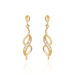 Boucles D'oreilles Pendantes Ishaae Plaqué Or Jaune Oxyde De Zirconium - Boucles d'oreilles fantaisie Femme | Histoire d’Or