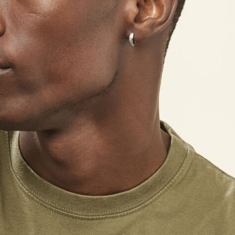 Créole Unitaire Markus Plaqué Or Jaune - Boucles d'oreilles créoles Homme | Histoire d’Or